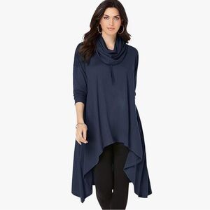 Roaman’s Oversized Cowl Neck Tunic